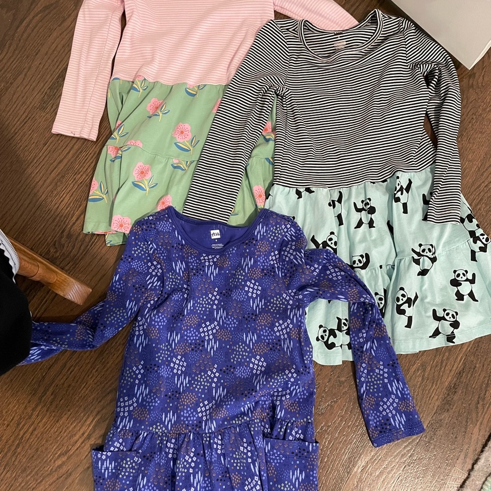 3 size 6 Tea brand dresses